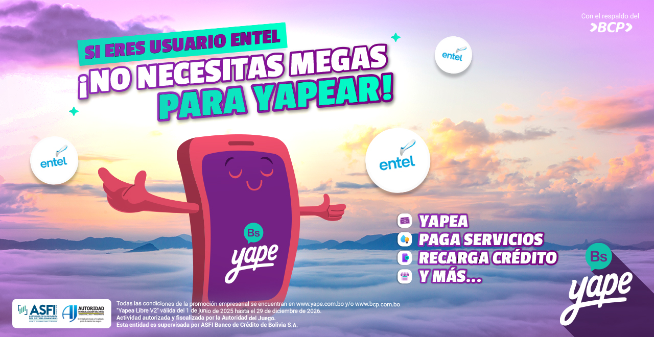 usa yape sin megas