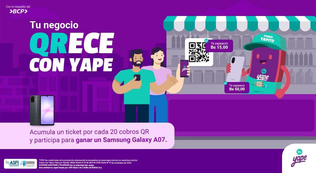 Cobra con Yape y Gana en Grande
