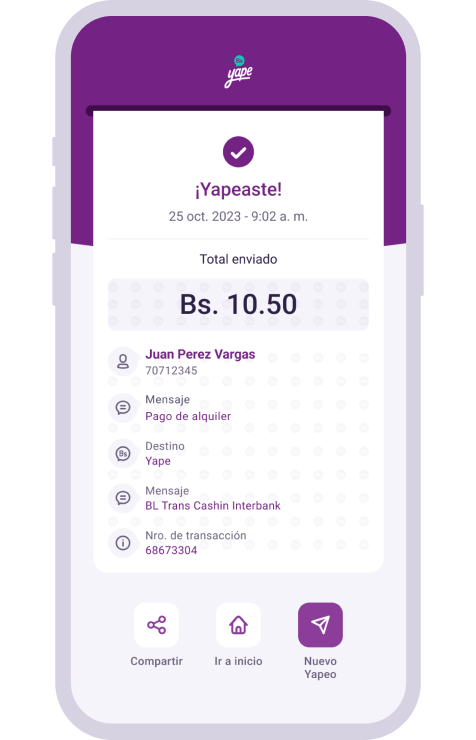 servicios yape