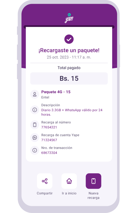 servicios yape