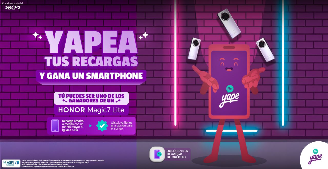 Yapea tu recarga y gana