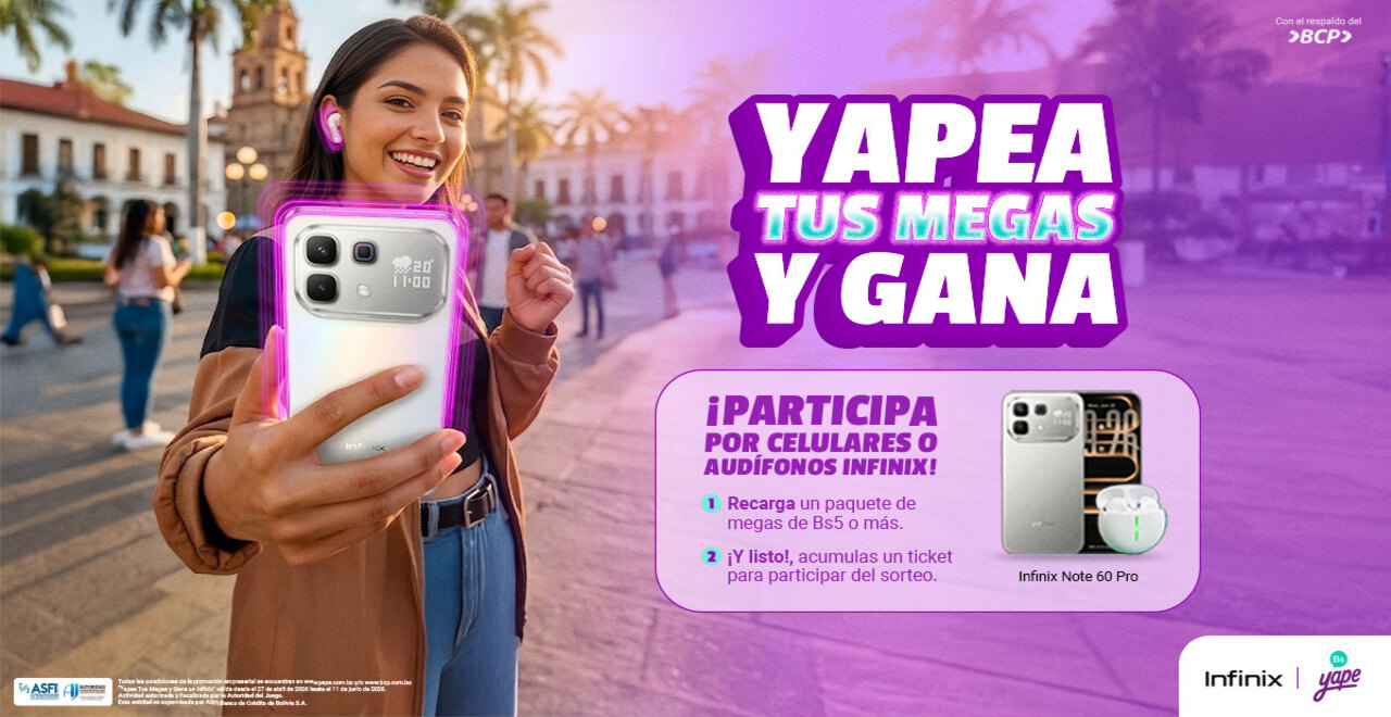 Yapea Tus Megas y Gana un Infinix